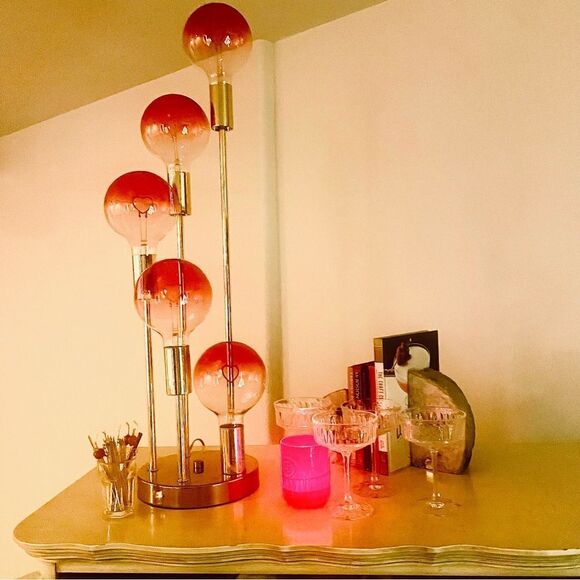 ♥️ Mid Century Modern Cascade lamp attributed to Robert Sonneman, brass - Picture 3 of 14